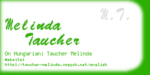 melinda taucher business card